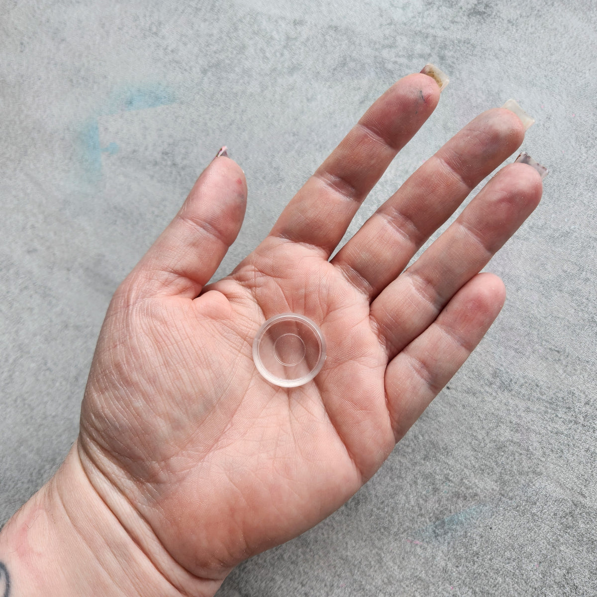 24mm plastic disc, frosted