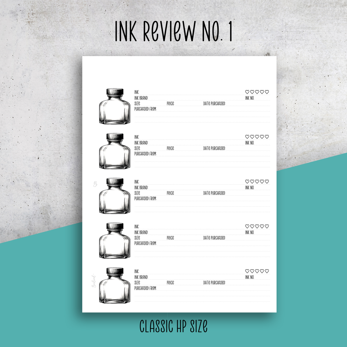 Ink Review No. 1 Insert