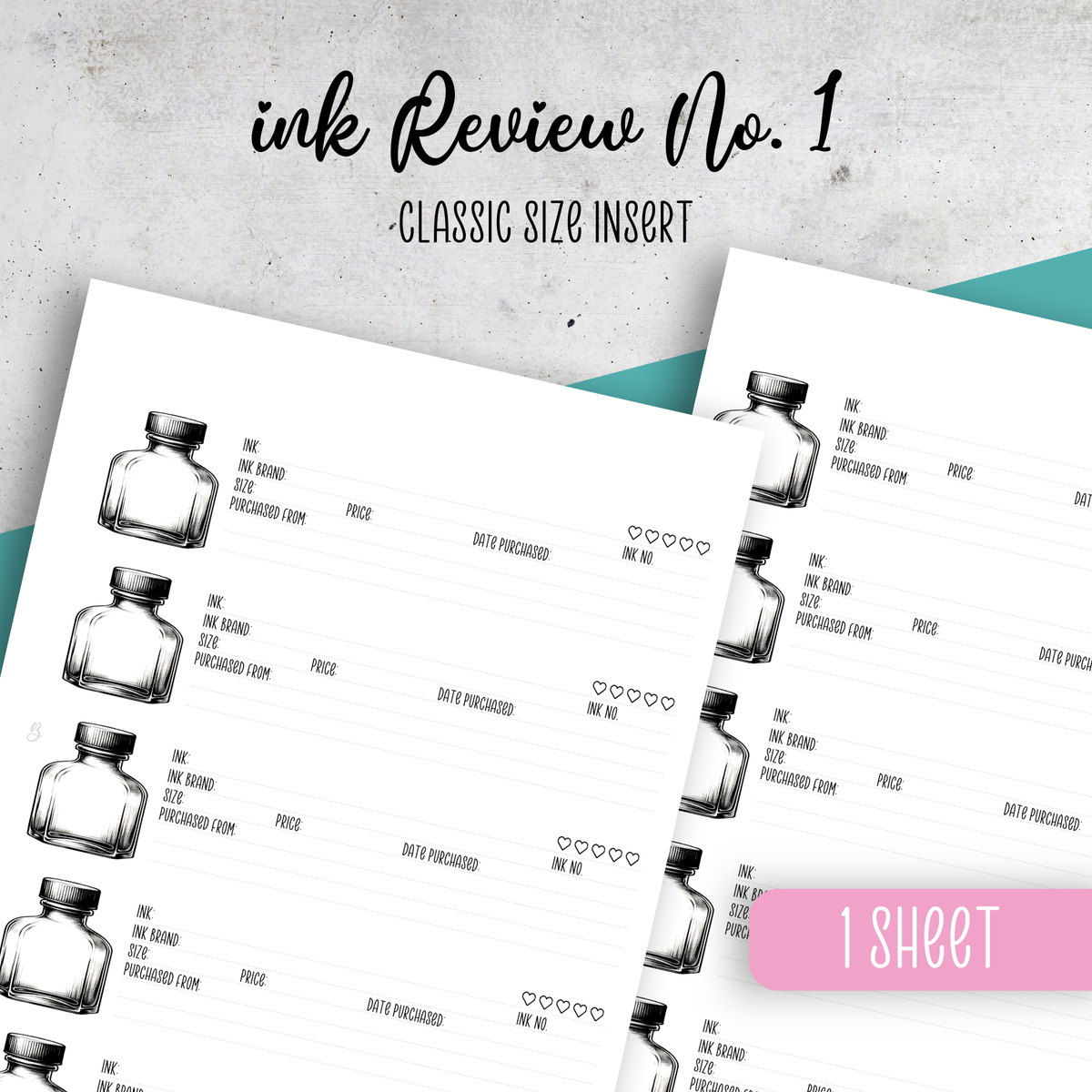 Ink Review No. 1 Insert
