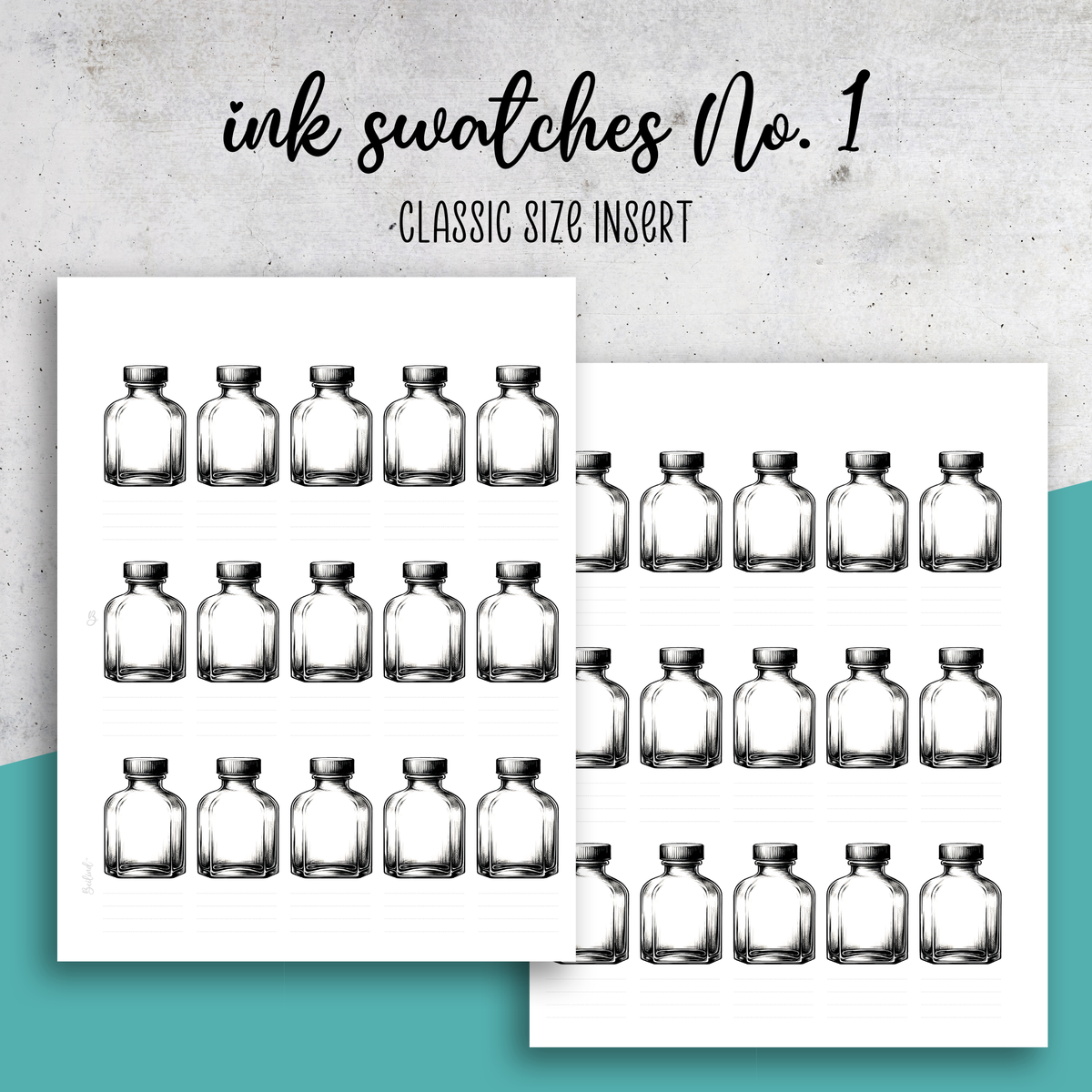Ink Swatches No. 1 - Insert