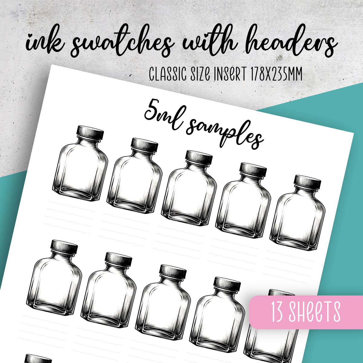 Ink Swatches No.2 with Headers Bundle