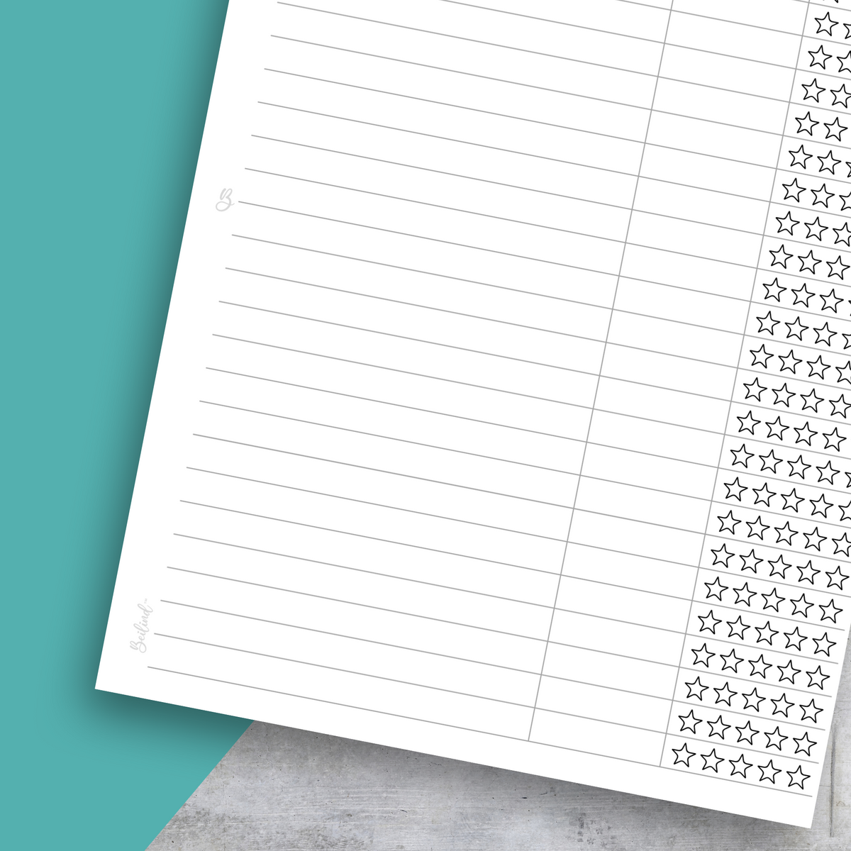 Movie Tracker No 1, Classic Size Insert