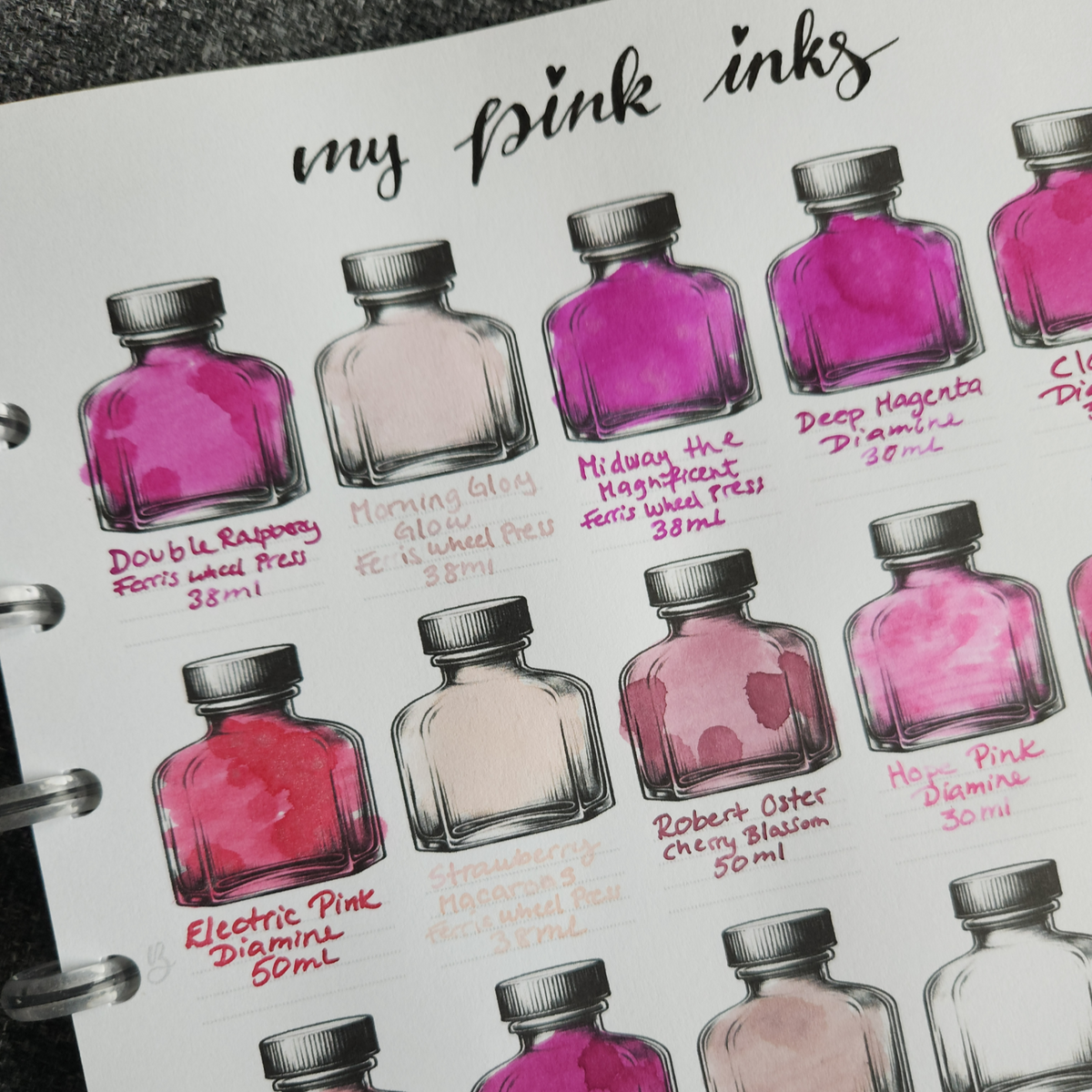 Ink Swatches No. 2 Insert