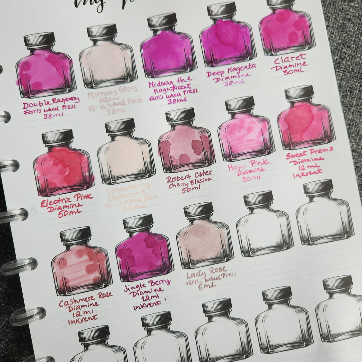 Ink Swatches No. 2 Insert