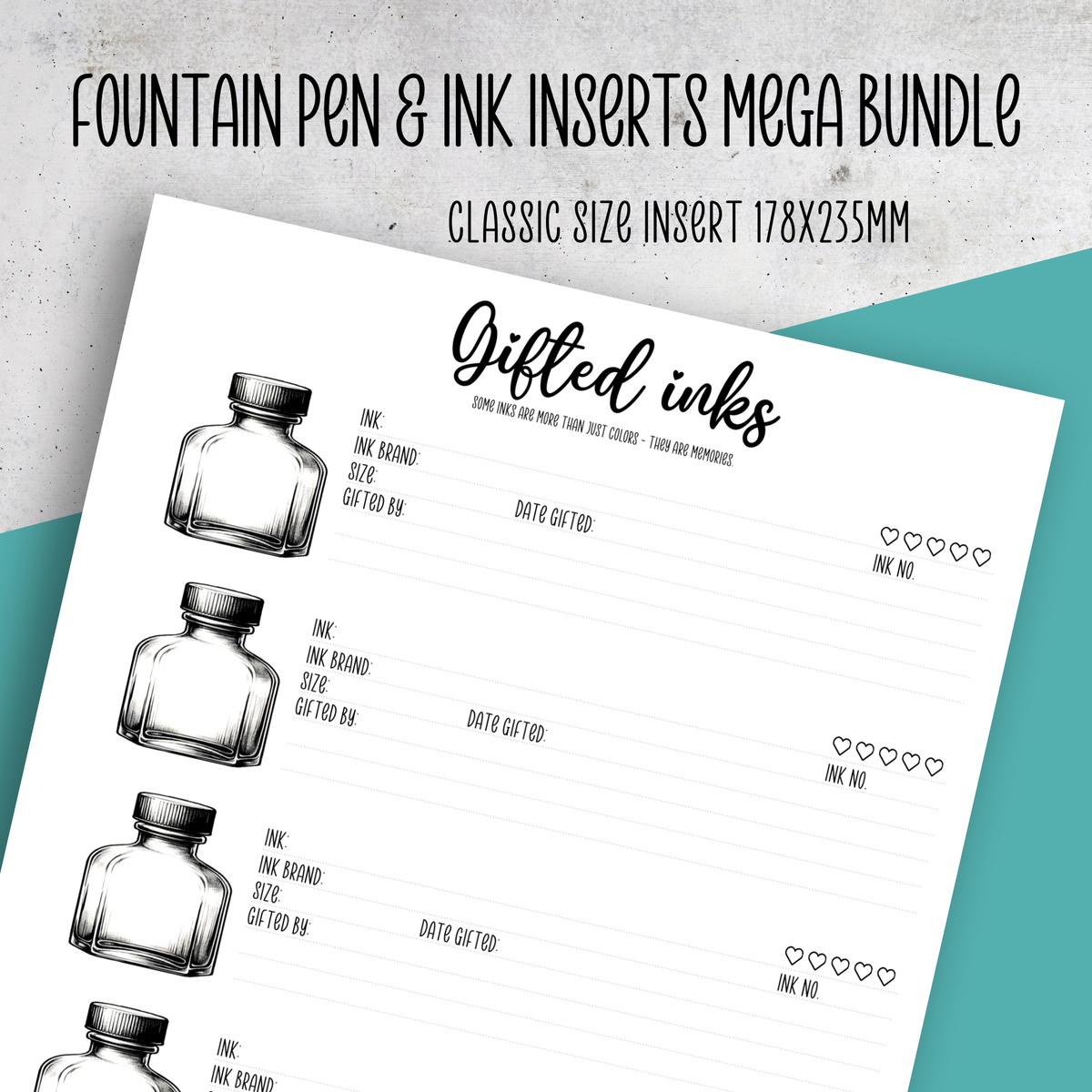 Fountain Pen & Ink Inserts MEGA Bundle