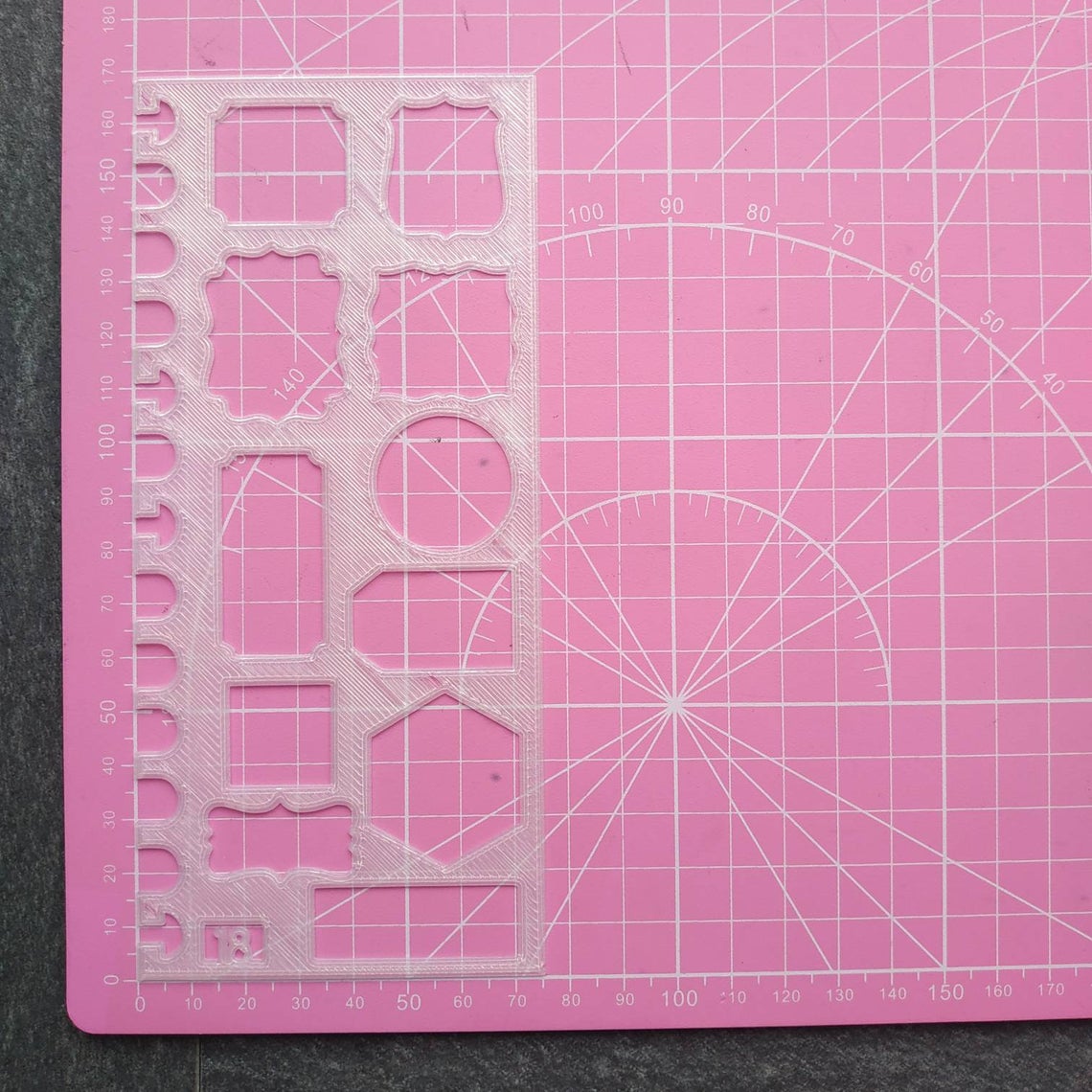 Tags Stencil - Medium, number 18